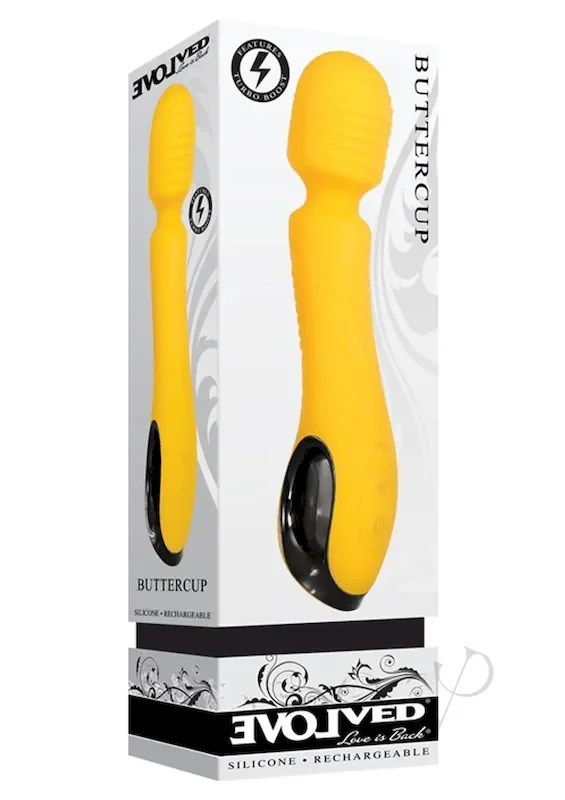 Buttercup Silicone Rechargeable Wand Massager – Yellow