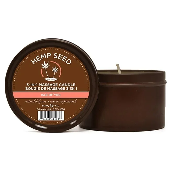 Earthly Body Hemp Seed 3-in-1 Massage Candle 6oz – Little Shop of Pleasures